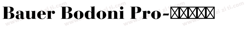 Bauer Bodoni Pro字体转换